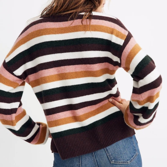 Madewell Striped Payton Pullover Sweater - Picture 2 of 8